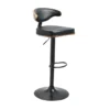 Skyline Brown Adjustable Swivel Bar Stool