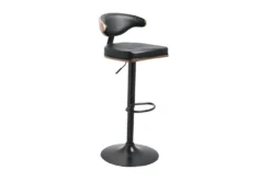 Skyline Brown Adjustable Swivel Bar Stool