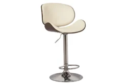 Savoy Bone Adjustable Swivel Bar Stool