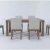 Luis 72"-90" Extension Dining With Upholstered Chairs Set For 6