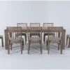 Luis 72"-90" Extension Dining With Wood Back And Upholstered Chairs Set For 8