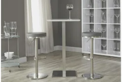 Rascoe Matte White 24" Bar Table With Brushed Stainless Steel Base 11 Rascoe Matte White 24" Bar Table With Brushed Stainless Steel Base -KitchenCraft Store 282808 white mdf bistropub table detail 47