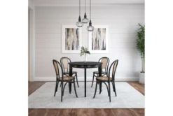 Weber Matte Black 36" Round Dining Table -KitchenCraft Store 283248 detail 51