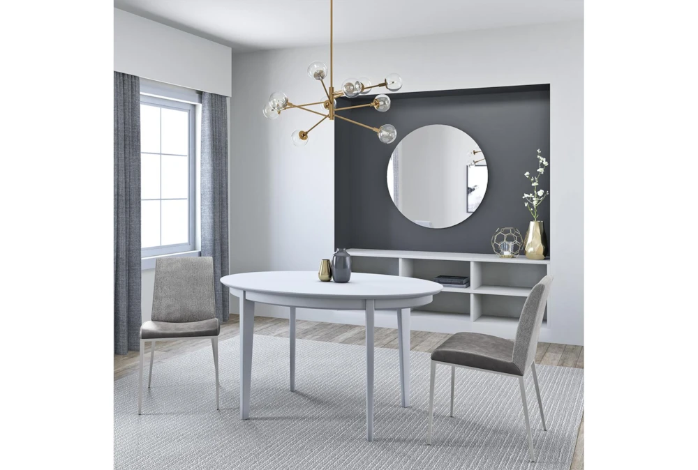 Weber Matte White 54" Oval Dining Table 7 Weber Matte White 54" Oval Dining Table - Image 7