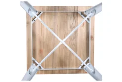 Weisman Antique White And Natural 32" Square Dining Table -KitchenCraft Store 283312 detail 47