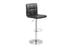 Alyssa Black Adjustable Swivel Bar Stool Set Of 2