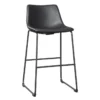 Edison Black 29" Bar Stool Set Of 2