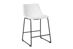 Edison White 24" Counter Stool Set Of 2