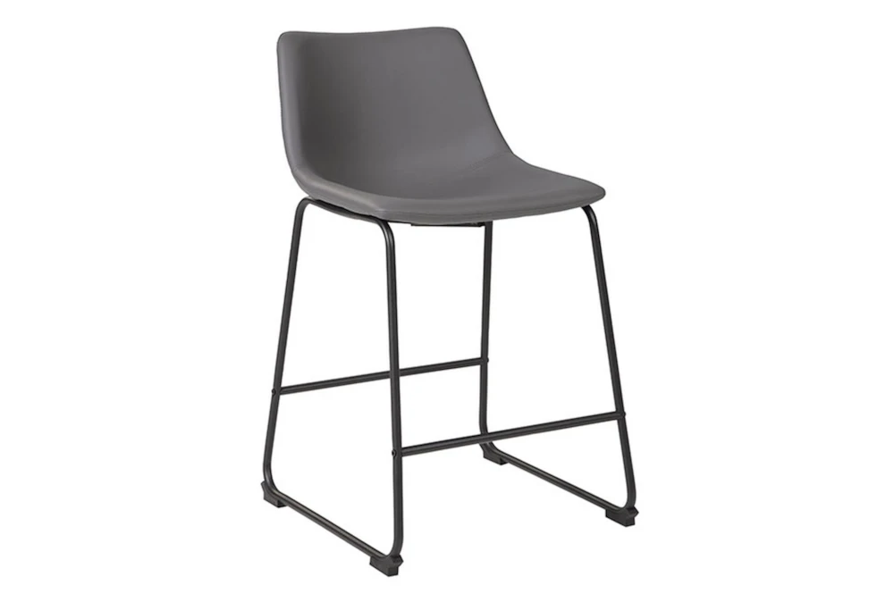 Edison Grey 24" Counter Stool Set Of 2 1 Edison Grey 24" Counter Stool Set Of 2