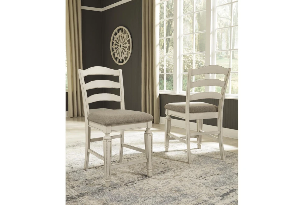 Maddie Upholstered 24" Counter Stool Set Of 2 2 Maddie Upholstered 24" Counter Stool Set Of 2 - Image 2