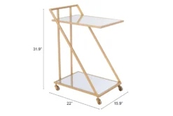 Mirror & Gold Bar Cart 16 Mirror & Gold Bar Cart -KitchenCraft Store 283836 gold metal bar cabinet detail 51