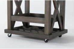 Jaxon Grey Bar Cart -KitchenCraft Store 284157 grey wood bar cart detail 46