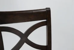 Sorensen 42" Bar Table Set For 4 -KitchenCraft Store 284953 brown wood bar set detail 47