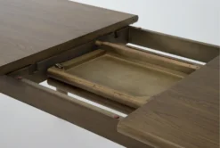 Felix 74-94" Extension Toasted Natural Oak Dining Table -KitchenCraft Store 284957 natural wood dining set detail 46