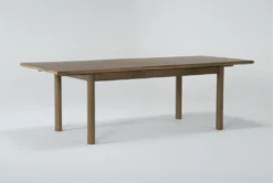 Felix 74-94" Extension Toasted Natural Oak Dining Table -KitchenCraft Store 284957 natural wood dining set side 18