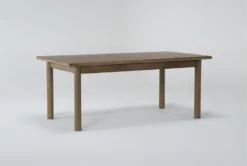 Felix 74-94" Extension Toasted Natural Oak Dining Table -KitchenCraft Store 284957 natural wood dining set side 19