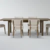 Felix 74-94" Extension Toasted Natural Oak Dining Set For 6