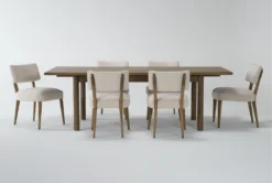 Felix 74-94" Extension Toasted Natural Oak Dining Set For 6
