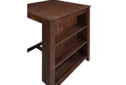 Joni Cherry 37" Storage Counter Set For 2 -KitchenCraft Store 286848 brown wood counter height set storage 12