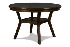 Joni Cherry Round 47" Dining Table Set For 4 12 Joni Cherry Round 47" Dining Table Set For 4 -KitchenCraft Store 286852 brown wood dining set side 14