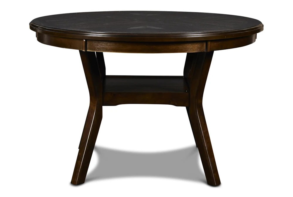 Joni Cherry Round 47" Dining Table Set For 4 4 Joni Cherry Round 47" Dining Table Set For 4 - Image 4