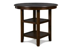 Joni Cherry Round 42" Counter Set For 4 12 Joni Cherry Round 42" Counter Set For 4 -KitchenCraft Store 286854 brown wood counter height set side 14 1