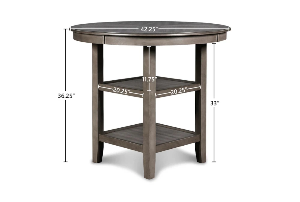 Joni Grey Round 42" Counter Set For 4 11 Joni Grey Round 42" Counter Set For 4 - Image 11