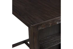 Kaine Cherry 36" Storage Counter Set For 2 -KitchenCraft Store 286859 brown wood counter height set detail 44