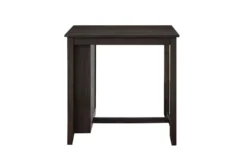 Kaine Cherry 36" Storage Counter Set For 2 -KitchenCraft Store 286859 brown wood counter height set side 14