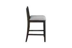 Kaine Cherry 36" Storage Counter Set For 2 -KitchenCraft Store 286859 brown wood counter height set side 15