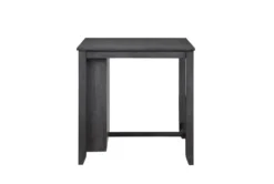 Kaine Gray 36" 3 Piece Storage Counter Set For 2 -KitchenCraft Store 286860 grey wood counter height set side 14