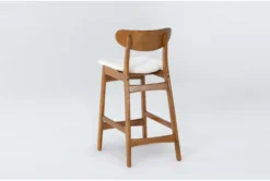 Alton Counter Stool -KitchenCraft Store 286877 brown wood bar stool side 19