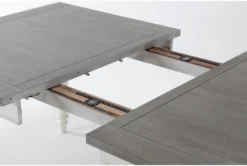 Edward 66" Dining Table 11 Edward 66" Dining Table -KitchenCraft Store 287740 grey wood dining set detail 44