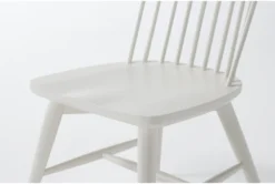 Edward Winter White Windsor Side Chair -KitchenCraft Store 287741 grey wood dining set detail 45