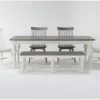 Edward 66" Dining Set With Bench For 6