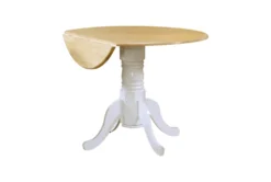 Rebecca 25" Drop Leaf Round Dining Table