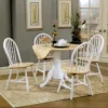 Rebecca 40" Drop Leaf Dining Set For 4