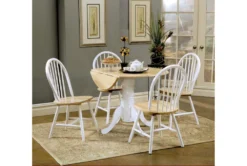 Rebecca 40" Drop Leaf Dining Set For 4