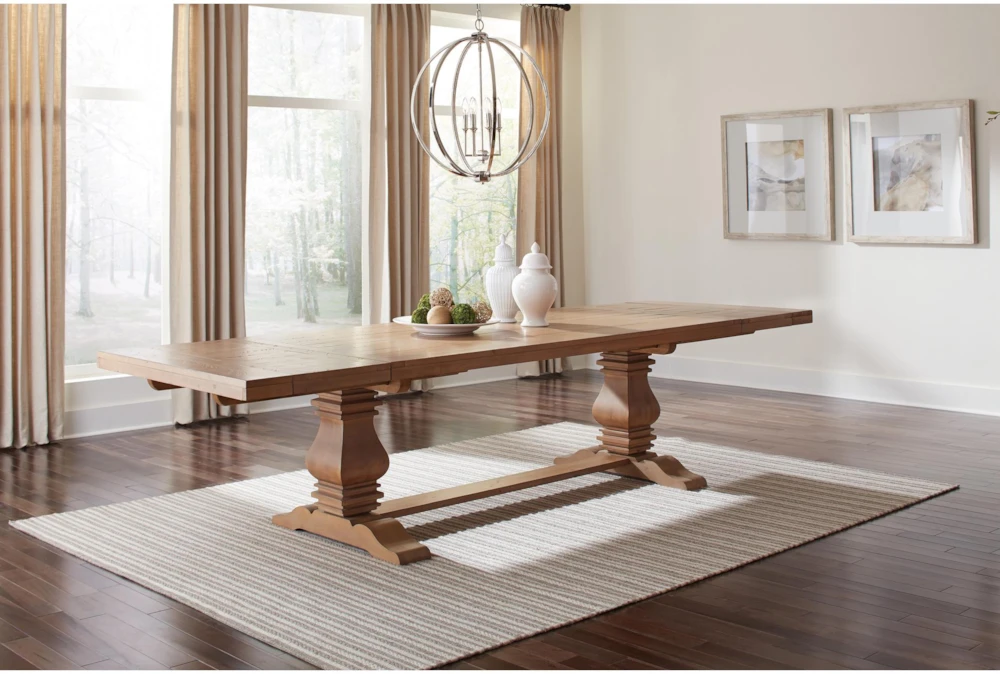 Katherine 94" Rectangular Double Pedestal Dining Table 1 Katherine 94" Rectangular Double Pedestal Dining Table