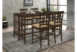 Shawna 70" Counter Table -KitchenCraft Store 288736 brown wood dining table room 85