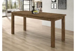 Mcintyre 84" Counter Table -KitchenCraft Store 288868 brown wood counter height table detail 01