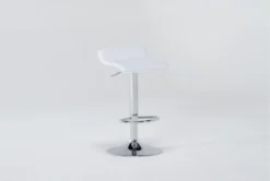 Collin Backless Adjustable Bar Stool White & Chrome 8 Collin Backless Adjustable Bar Stool White & Chrome -KitchenCraft Store 289175 white wood bar stool side 18