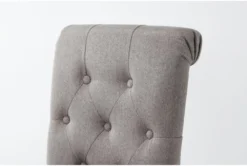 Tobias Tufted Back Bar Stool Beige & Rustic Brown -KitchenCraft Store 289192 beige wood bar stool detail 44