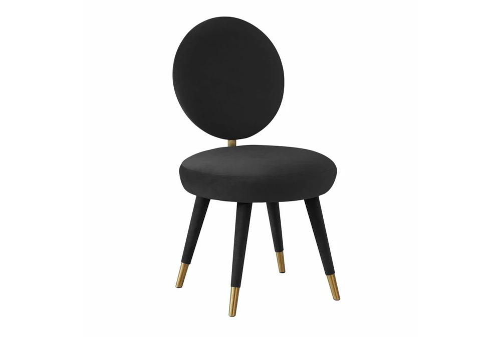 Kylie Black Velvet Dining Chair 1 Kylie Black Velvet Dining Chair