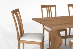 Magnolia Home Collins 84" Dining With Nora Dining Chairs Set For 6 By Joanna Gaines 10 Magnolia Home Collins 84" Dining With Nora Dining Chairs Set For 6 By Joanna Gaines -KitchenCraft Store 296749 natural wood dining set detail 44