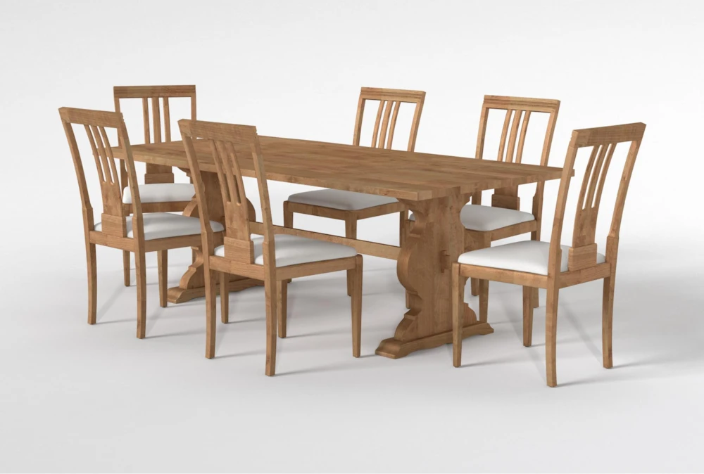 Magnolia Home Collins 84" Dining With Nora Dining Chairs Set For 6 By Joanna Gaines 4 Magnolia Home Collins 84" Dining With Nora Dining Chairs Set For 6 By Joanna Gaines - Image 4