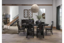 Barton Dew 104" Extension Dining Table -KitchenCraft Store 297383 grey wood dining table room 47