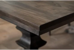 Barton Dew 104" Extension Dining Table -KitchenCraft Store 297383 grey wood dining table room 522