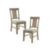 Cece Reclaimed Grey Dining Side Chair Set Of 2