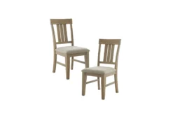 Cece Reclaimed Grey Dining Side Chair Set Of 2